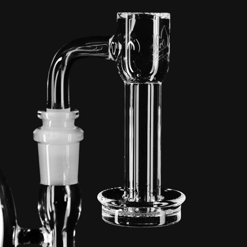 710 Pipes Smoke Shop Campfire Quartz XXL Slurper quartz banger with a clear glass design for dabbing.