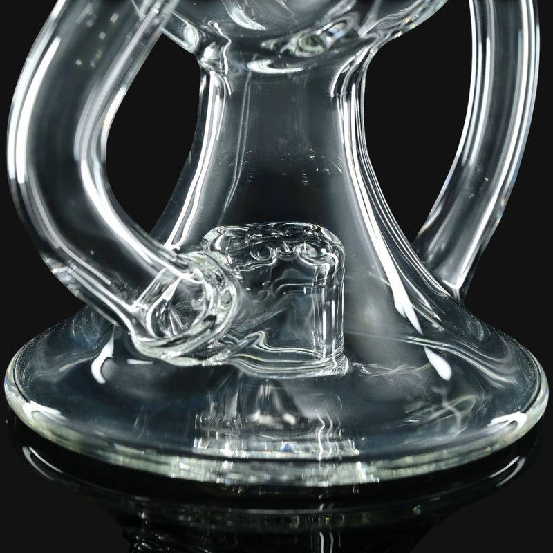 710 Pipes Smoke Shop AF Clear Floater Recycler #2, 7-inch tall glass recycler with 10mm joint.