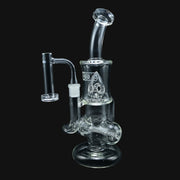 710 Pipes Smoke Shop Crooks clear glass water pipe with inline percolator and dual chamber design
