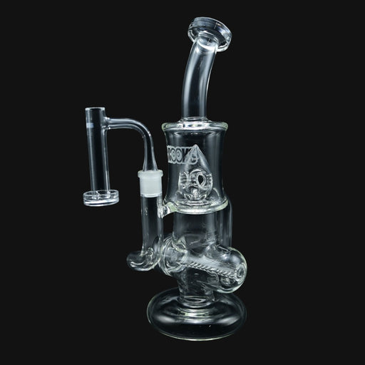 710 Pipes Smoke Shop Crooks clear glass water pipe with inline percolator and dual chamber design