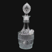 710 Pipes Smoke Shop vintage style clear crystal decanter water pipe with 14mm joint and diamond cut glass pattern