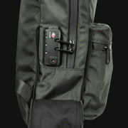 710 Pipes Smoke Shop Dime Bags The Earner smell-proof commuter backpack in olive green with integrated TSA lock