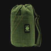 710 Pipes Smoke Shop Dime Bags 14-inch forest green hempster drawstring tube bag with shoulder strap