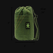 710 Pipes Smoke Shop Dime Bags 14 inch forest green padded hempster drawstring tube bag with shoulder strap