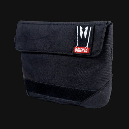 710 Pipes Smoke Shop Dime Bags Omerta black smell-proof collector bag with carbon-filter technology and velcro patch.
