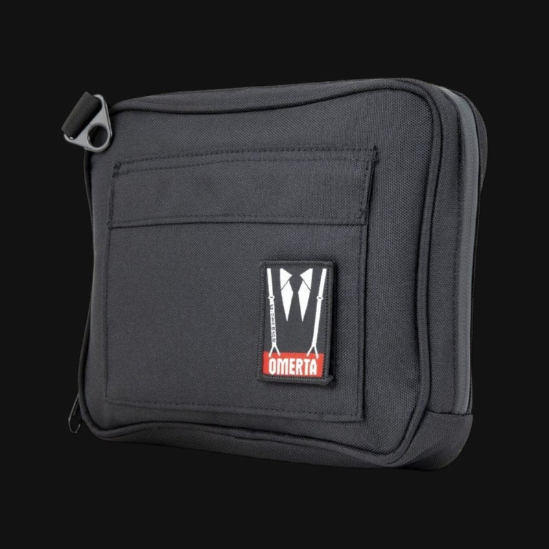 710 Pipes Smoke Shop Dime Bags Omerta The Boss black smell-proof pouch with carbon-filter technology and velcro label