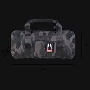 710 Pipes Smoke Shop Dime Bags Omerta 15 inch Brigata smell-proof duffle bag in camo print with black handles
