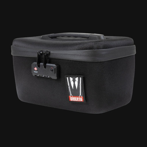 710 Pipes Smoke Shop Dime Bags Omerta Soldier 10-inch black smell-proof storage case with TSA combination lock