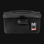 710 Pipes Smoke Shop Dime Bags Omerta Soldier 10-inch black smell-proof storage case with TSA lock and carry handle.