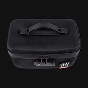 710 Pipes Smoke Shop Dime Bags Omerta Soldier 10-inch black smell-proof storage case with TSA lock and carry handle.