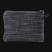 710 Pipes Smoke Shop Dime Bags 10-inch padded pouch in charcoal grey textured Hempster fabric with a secure zipper.