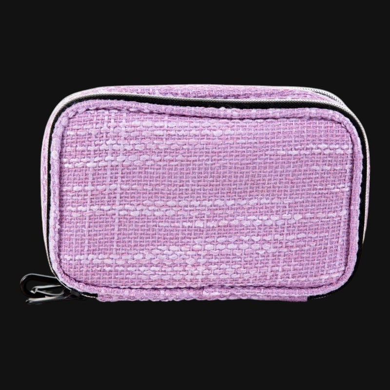 710 Pipes Smoke Shop Dime Bags 7 inch purple padded travel case with durable Hempster fabric and secure zipper closure