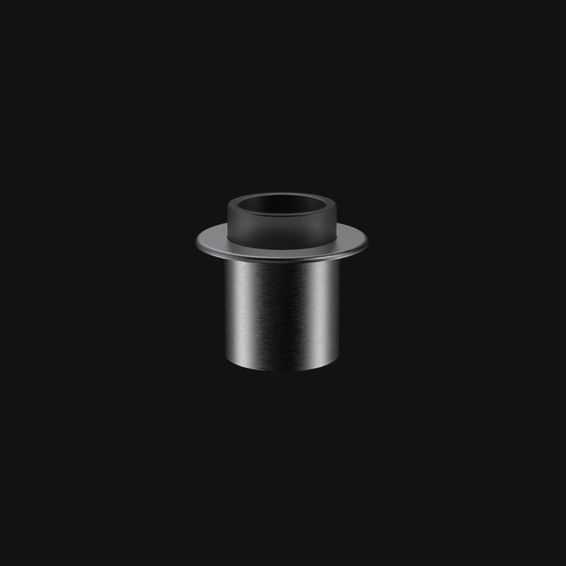 Dr. Dabber Switch Sapphire Induction Cup Insert from 710 Pipes Smoke Shop, featuring a titanium base and sapphire bowl.