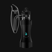 Dr. Dabber XS portable e-Rig in black with glass attachment, available at 710 Pipes Smoke Shop.