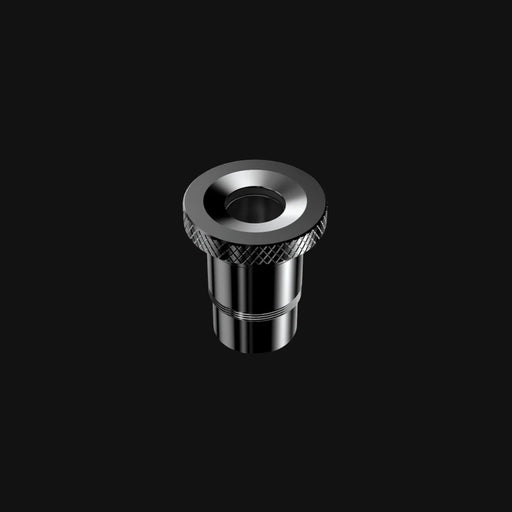710 Pipes Smoke Shop Dr. Dabber XS replacement e-chamber with a metallic finish and knurled grip design.