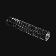 710 Pipes Smoke Shop Campfire Quartz Etched Pillar for terp slurpers with a textured spiral design for dabbing