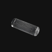 710 Pipes Smoke Shop Campfire Quartz Etched Pillar for terp slurpers with a textured grid surface for dabbing
