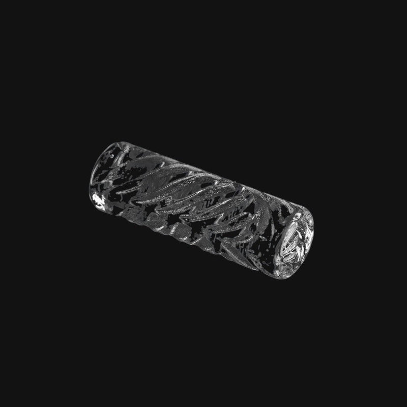 710 Pipes Smoke Shop Campfire Quartz Etched Pillar for terp slurpers, featuring a textured design for even heating.