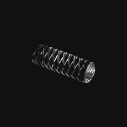 710 Pipes Smoke Shop Campfire Quartz Etched Pillar for terp slurpers with a spiral textured design for even vaporization.