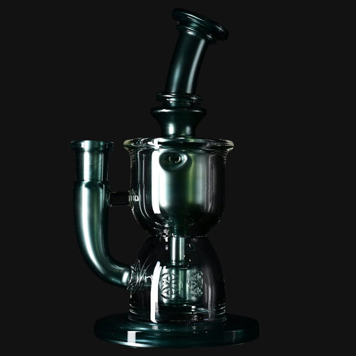 710 Pipes Smoke Shop Fat Boy Torus Neptunium glass water pipe with 14mm joint and intricate base design.