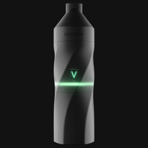710 Pipes Smoke Shop Focus V Aeris portable concentrate pen in matte black with glowing green LED light