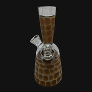 710 Pipes Smoke Shop Robertson Zoo-Tube Rig, a 6-inch glass water pipe with a giraffe print design and 10mm joint.