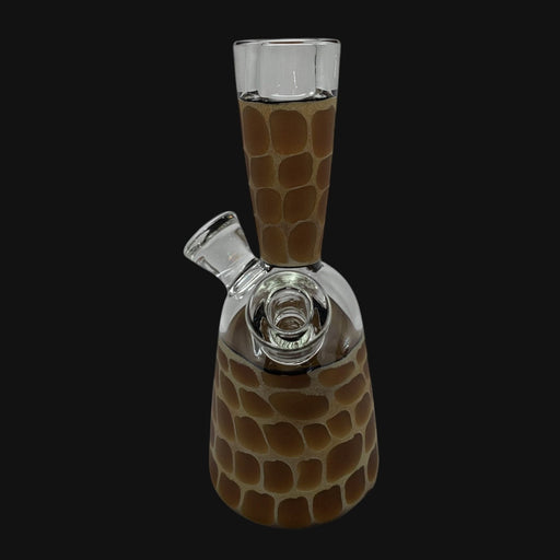 710 Pipes Smoke Shop Robertson Zoo-Tube Rig, a 6-inch glass water pipe with a giraffe print design and 10mm joint.