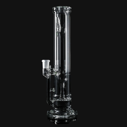 710 Pipes Smoke Shop Hamm Outside/In Tube #1, a clear glass bong with a 14mm 90° joint and 12" height.