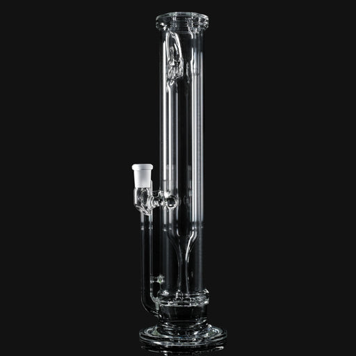 710 Pipes Smoke Shop Hamm Outside/In Tube #3, clear glass bong with 14mm 90° joint and thin wall construction.