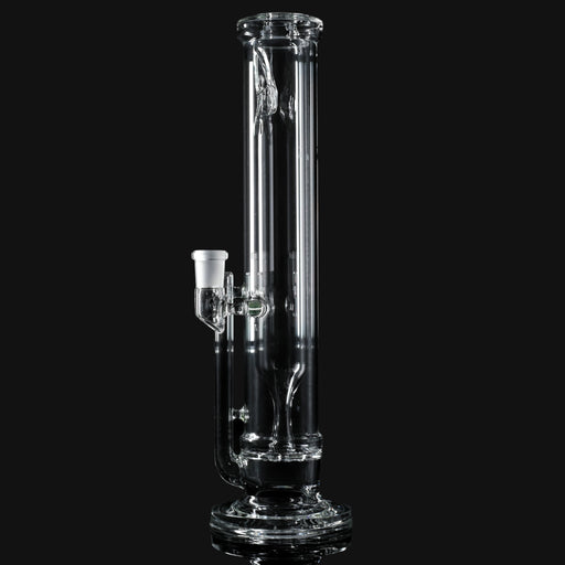 710 Pipes Smoke Shop Hamm Outside/In Tube #2, clear glass bong with 14mm 90° joint and thin wall construction.