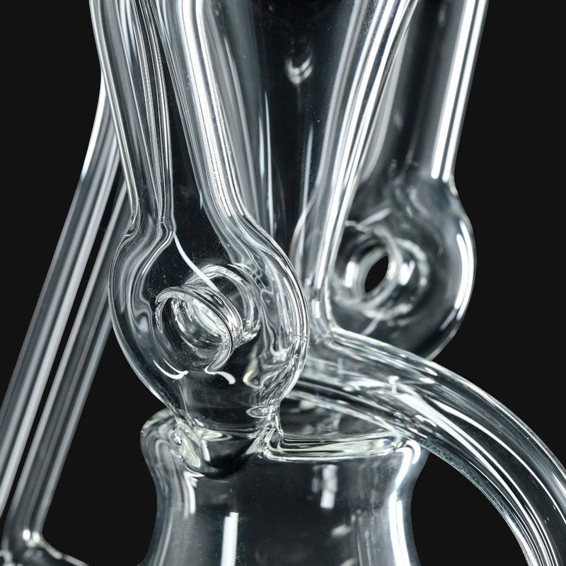 710 Pipes Smoke Shop clear borosilicate glass recycler water pipe.