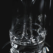 710 Pipes Smoke Shop Hamm Outside/In Tube #3, clear glass, 13" tall, thin wall, 14mm 90° joint.
