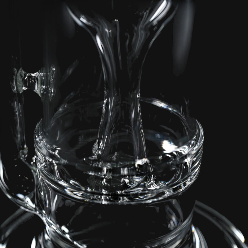 710 Pipes Smoke Shop Hamm Outside/In Tube #2 glass water pipe with 14mm 90° joint and thin wall construction.
