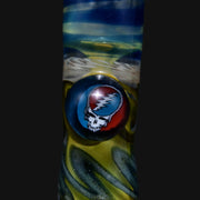 710 Pipes Smoke Shop Matty White Grateful Dead glass one hitter pipe featuring a Grateful Dead Steal Your Face millefiori