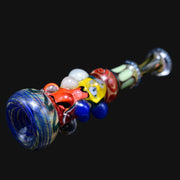 710 Pipes Smoke Shop Matty White Xtreme One Hitter glass pipe featuring colorful Grateful Dead inspired patterns