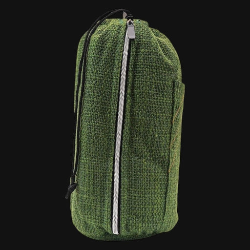 710 Pipes Smoke Shop Dime Bags 14 inch green hempster drawstring tube with padded interior and external zipper pocket
