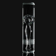 710 Pipes Smoke Shop Hamm Negative Spoon Pipe, clear glass, 6.5" L x 1.5" D, unique internal design