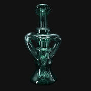 710 Pipes Smoke Shop Happy Time Dual Klein Recycler glass water pipe in Atlantis color, 7 inches tall with 10mm joint.