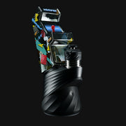 710 Pipes Smoke Shop Hemper Puffco Peak Top with a retro arcade game design and colorful abstract graphics.
