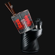710 Pipes Smoke Shop Hemper Puffco Peak Top glass water pipe with Chinese takeout design.
