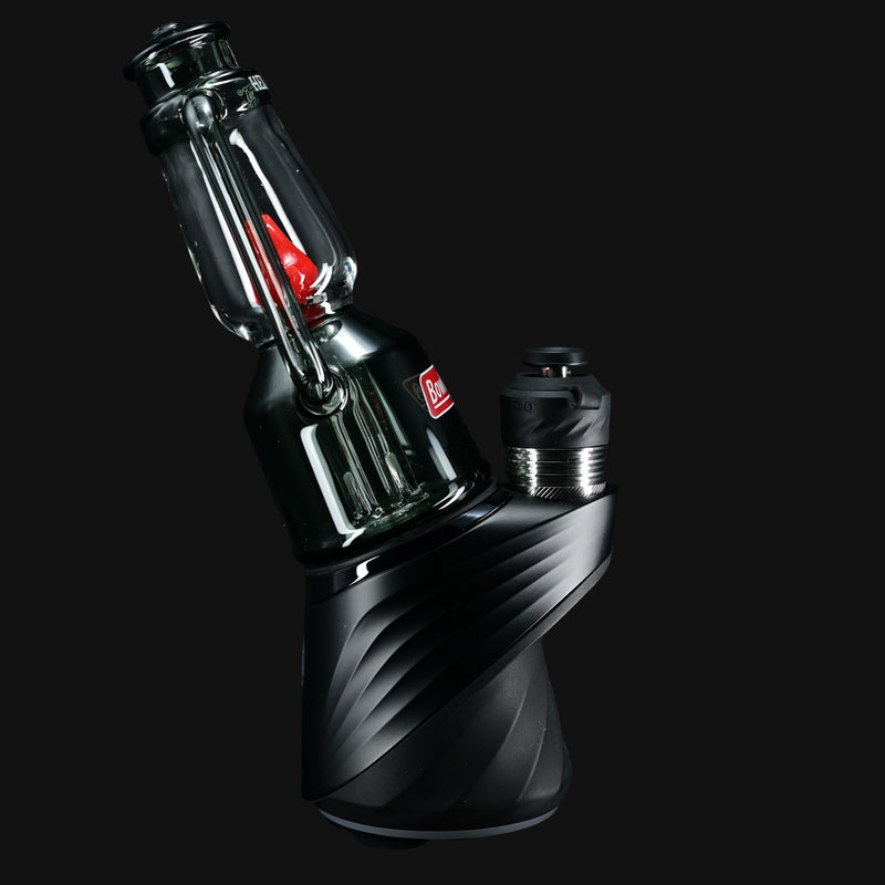 710 Pipes Smoke Shop Hemper Puffco Peak glass top with red accent and black base