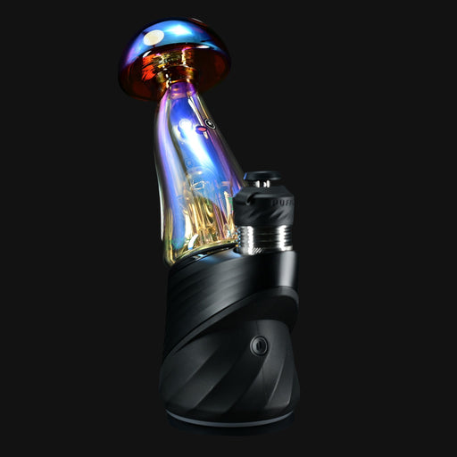 710 Pipes Smoke Shop Hemper Puffco Peak Top, iridescent mushroom design with a cute face, glass accessory