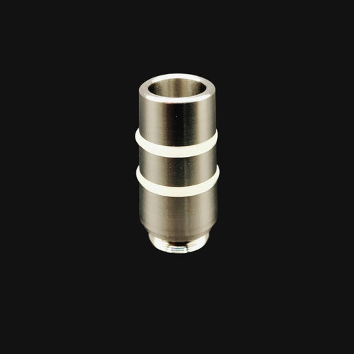 710 Pipes Smoke Shop Huni Badger 14mm metal adapter and mouthpiece with white silicone rings