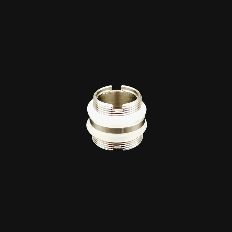 710 Pipes Smoke Shop stainless steel threaded adapter for Huni Badger vaporizers to connect to water pipes.