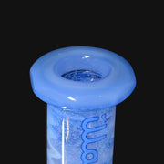710 Pipes Smoke Shop Illadelph custom blue and white wig wag glass dab rig with crushed opal accents.