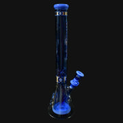 710 Pipes Smoke Shop Illadelph Collins Beaker in sea blue glass. Features a beaker base and blue accents.