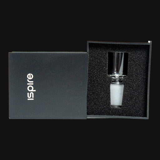 710 Pipes Smoke Shop Ispire replacement straight borosilicate glass banger cup in black presentation box