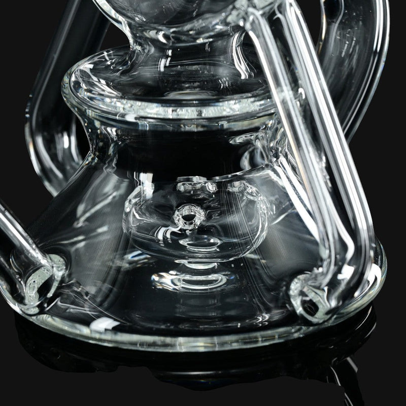 710 Pipes Smoke Shop Kadabra Bubble Bhomber 8-inch clear glass recycler rig with multiple recycling arms