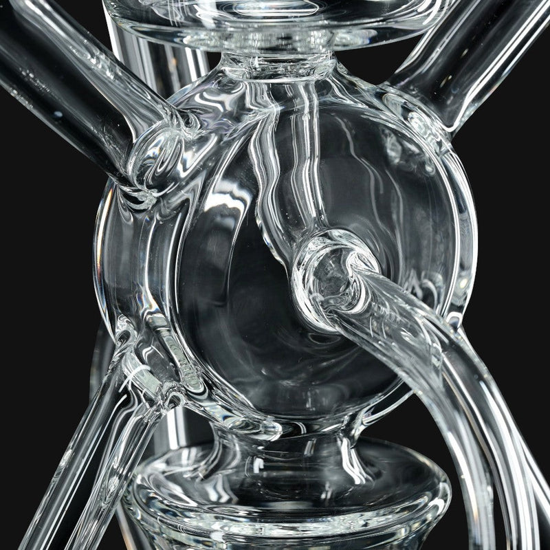 Kadabra Bubble Bhomber glass recycler rig by 710 Pipes Smoke Shop featuring multiple recycling arms for smooth draws.