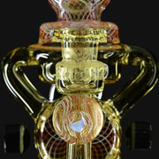 710 Pipes Smoke Shop Kadabra Fully Worked Bubble Bhomber Set with millie chips, faceted joint, and opal marble.